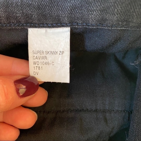 KSUBI Super Skinny Zip In Caviar Size 27 - Picture 11 of 11